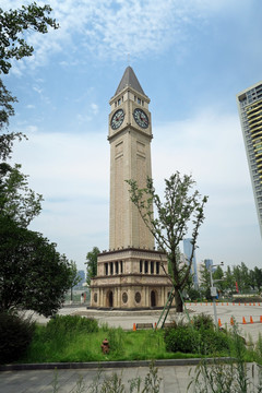 重庆南滨路钟楼广场