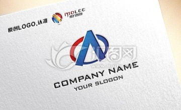A字母大氣企業(yè)logo設(shè)計(jì)