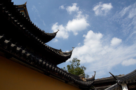 局部 佛堂 苏州灵岩山寺