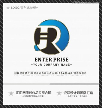 字母R logo设计