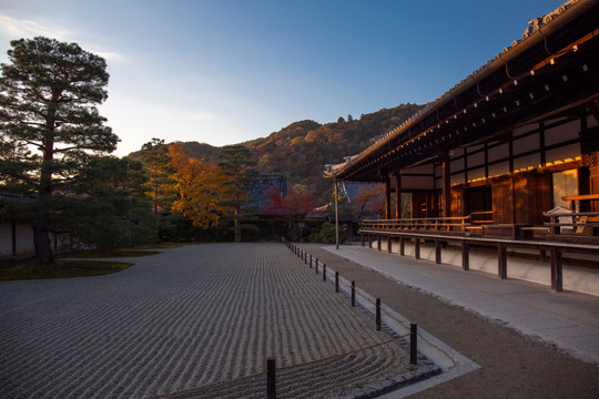 京都 岚山 天龙寺