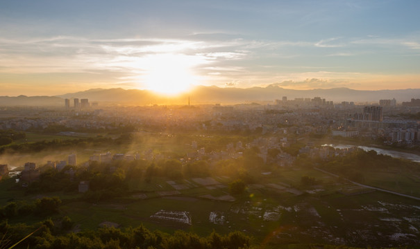 夕阳 余晖 晚霞