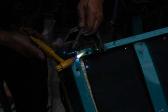 氩弧焊 点焊 操作 焊花 电焊