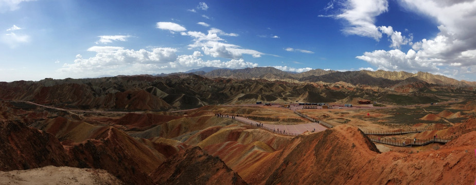 丹霞 山峦 地貌 全景 大图