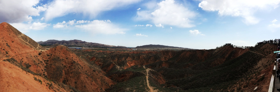 丹霞 山峦 地貌 全景 大图