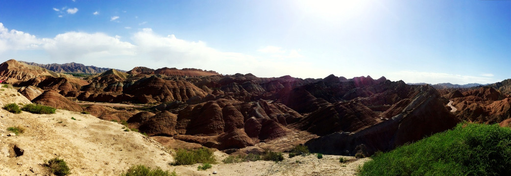 丹霞 山峦 地貌 全景 大图