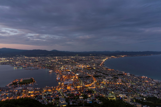 函馆城市夜景百万夜景