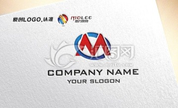 M字母 國際化大氣LOGO設(shè)計