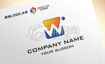 W字母创意LOGO设计