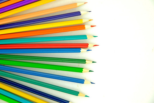 彩铅 彩色铅笔 扇形 随机堆叠