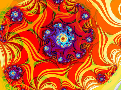 抽象花紋背景