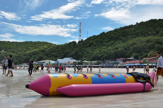 香蕉船 海上娱乐 旅游 海滩