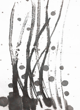 中國(guó)水墨 墨點(diǎn)