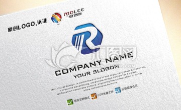 R字母大氣國(guó)際化LOGO