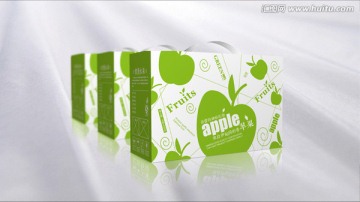 精品青苹果包装（平面图）