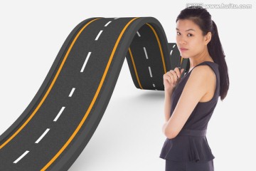 女商人思考的復(fù)合形象