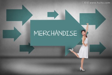 女人高舉著手微笑的復(fù)合形象