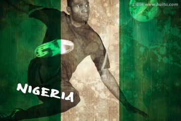 尼日利亚国旗下的足球运动员