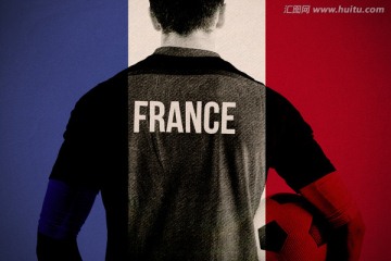 法国足球运动员的复合形象