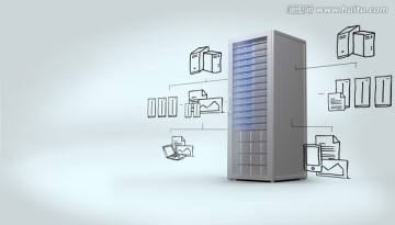 云計(jì)算服務(wù)器科技海報(bào)