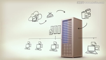 云計算服務器科技海報