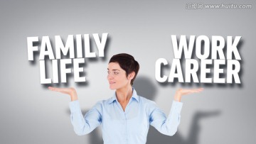 商人抬起雙手的復合形象