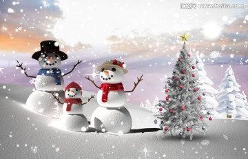 雪人的復(fù)合圖像