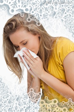 女人擠鼻涕的復(fù)合形象