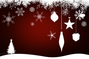 冷杉林與雪花的復(fù)合形象