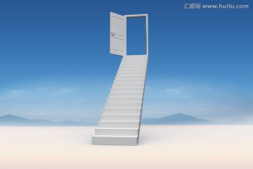通向科技大門的樓梯