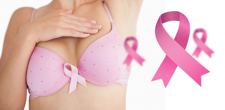 女人自我乳房检查乳腺癌宣传