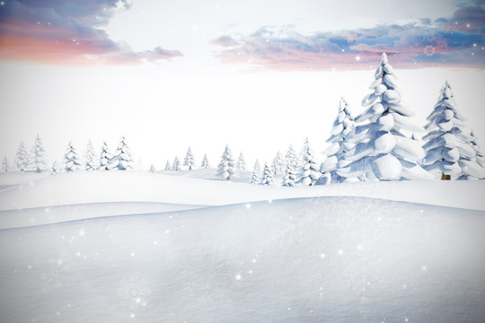 雪對銀雪花圖案圖案的設計