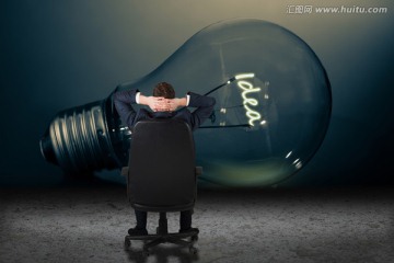 商人背對著鏡頭的復(fù)合形象