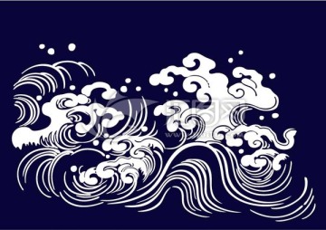 海浪 波浪 花紋