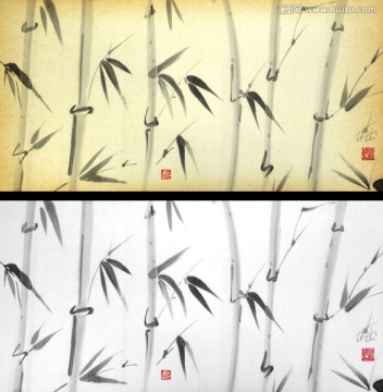 水墨畫竹韻