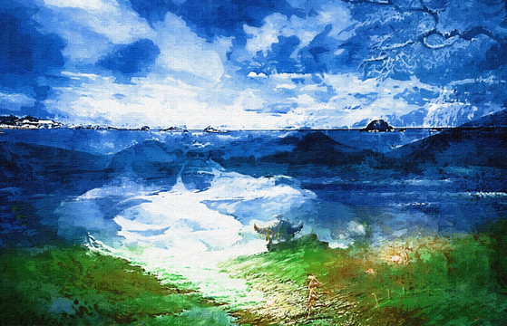 油画风景