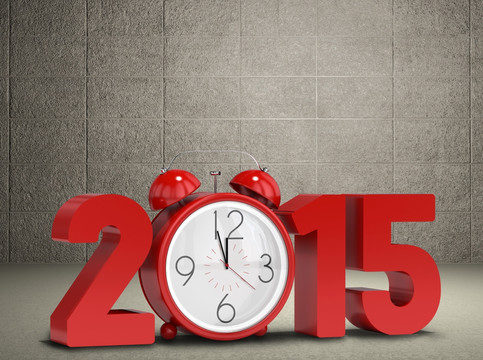 2015的復(fù)合圖像與鬧鐘