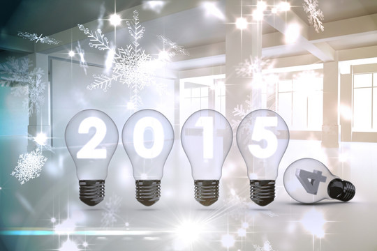 2015與燈泡的復(fù)合圖像