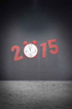 2015的復(fù)合圖像與鬧鐘