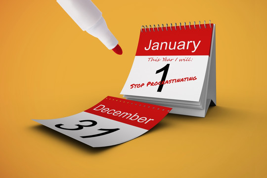 臺(tái)歷本上新年第一天計(jì)劃