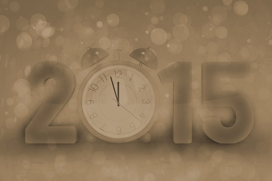 2015的復(fù)合圖像與鬧鐘