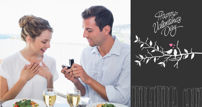 可愛的情人節(jié)送結(jié)婚戒指