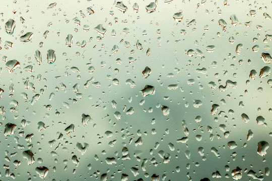 雨滴 雨水 玻璃 水滴 水珠