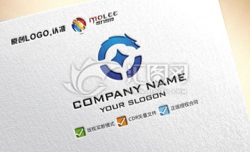 龙 金融 理财 LOGO设计