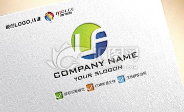 LF字母组合LOGO设计