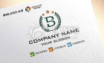 B字母 大氣 LOGO設計