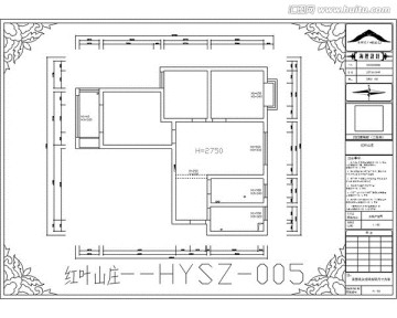 滁州红叶山庄CAD户型图