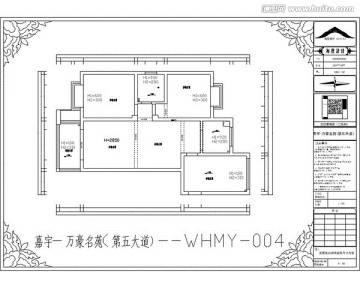 万豪名苑 第五大道CAD户型图