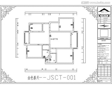 滁州金色春天CAD户型图