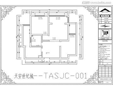 滁州天安世纪城CAD户型图